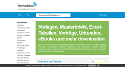 Desktop Screenshot of formularbox.de